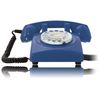 Teléfono Vintage 60s Cable Azul