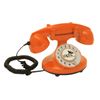 Teléfono Fijo Retro Funkyfon Cable Naranja