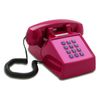 Teléfono Fijo Vintage Pushmefon Cable Violetta Rosa