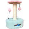 Arbol Rascador Para Gatos. Rascador Gato Pequeño De 35 Cm. Torre Para Gatos Con 2 Bolas De Juego. Arranhador Para Gatos. Arbol Gato En Forma De Flor