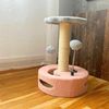 Arbol Rascador Para Gatos. Rascador Gato Pequeño De 35 Cm. Torre Para Gatos Con 2 Bolas De Juego. Arranhador Para Gatos. Arbol Gato En Forma De Flor