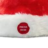 [lux.pro] Gorro De Papá Noel Que Canta Y Baila - Interruptor - 39cm X 22cm - Tela