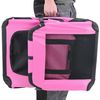 [pro.tec] Bolsa De Transporte Para Mascotas - Tamaño: S (49,5x34,5cm) - Transportín Plegable Para Perro (rosa)