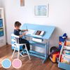 Escritorio Infantil Ajustable En Altura Y Cajonera - Azul