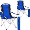 2 Sillas De Camping Acolchadas - Azul