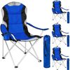 4 Sillas De Camping Acolchadas - Azul