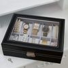 Caja Guarda Con Llave 10 Relojes - Blanco