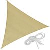 Toldo De Polietileno Con Forma De Vela, Beige - 360 X 360 X 360 Cm