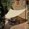 Toldo De Polietileno Con Forma De Vela, Beige - 360 X 360 X 360 Cm