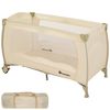 Cuna De Viaje Plegable 126 X 65 X 80 Cm Con Bolsa De Transporte - Beige