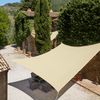 Toldo De Polietileno Con Forma Cuadrada, Beige - 540 X 540 Cm