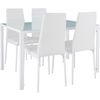 Conjunto De Mesa Y 4 Sillas De Comedor Berlín - Blanco