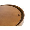 Mesa De Centro De Madera Oscura Redonda Ø 40 Cm Almacenamiento Estilo Escandinavo Moderno Oregon - Madera Oscura