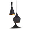 Lámpara De Techo Cocina Moderna Colgante Negra De 3 Luces Carson - Negro