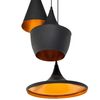 Lámpara De Techo Cocina Moderna Colgante Negra De 3 Luces Carson - Negro