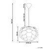 Lámpara De Techo Moderna Con Diseño Floral Pantalla Geométrica Gris Pequeña Segre - Gris