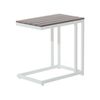 Conjunto De Sala De Estar 5 Plazas De Metal Blanco Madera Clara Verde Menta Cojines Mesa Messina - Blanco