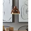 Lámpara De Techo Cobriza Redonda Luz Brillante Diseño Geométrico Industrial Moderna Darya - Cobrizo