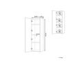 Mueble De Pared Para Baño Mdf Negro 132 X 40 Cm Con 4 Estantes Mataro - Negro