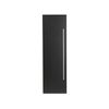 Mueble De Pared Para Baño Mdf Negro 132 X 40 Cm Con 4 Estantes Mataro - Negro