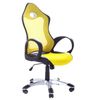 Silla De Oficina Tela De Malla Amarilla Mecanismo De Inclinación Giratoria Altura Del Asiento Ajustable Respaldo Ergonómico Ichair - Amarillo