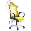 Silla De Oficina Tela De Malla Amarilla Mecanismo De Inclinación Giratoria Altura Del Asiento Ajustable Respaldo Ergonómico Ichair - Amarillo