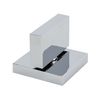 Grifo Mono Mando Para Lavabo De Palanca Doble Para Baño Moderno De Metal Cromado Plateado Kagera - Plateado