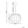 Lámpara De Techo Moderna Con Diseño Floral Pantalla Geométrica Cobriza Grande Segre - Cobrizo