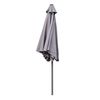 Parasol De Jardín Sombrilla De Aluminio Con Manivela Con Mástil De Aluminio De 38mm (gris)