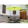 Parasol De Acero Y Aluminio De Jardín Con Manivela Con Mástil De 38mm  (color Manzana)