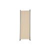 Biombo Plegable Separador De 4 Paneles, Decoración Elegante, 225x165 Cm (beige)