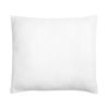 Almohada De Poliéster Blanco 80 X 80 Cm Perfil Bajo Microfibra Relleno Suave Errigal - Blanco