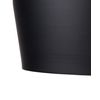 Lámpara Colgante Negro Con Blanco Y Madera Clara Pantalla Geométrica Redonda De Aluminio Diseño Moderno Angara - Negro