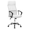 Silla De Oficina Reclinable De Malla Blanco Negro Plateado Giratoria Ajustable Design - Blanco