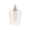 Lámpara Colgante De Vidrio Tintado Dorado Industrial Moderna Santon - Transparente