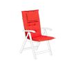 Cojín Para Asiento Respaldo Para Exterior Acolchado Con Almohadilla Para Reposacabezas Rojo Claro Toscana - Rojo