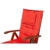 Cojín Para Asiento Respaldo Para Exterior Acolchado Con Almohadilla Para Reposacabezas Rojo Claro Toscana - Rojo