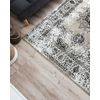 Alfombra Beige Y Gris 140 X 200 Cm Para Dormitorio Sala De Estar Envejecida Oriental Almus - Gris