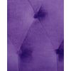Sillón Tapizado En Tela De Terciopelo Violeta Patas De Madera Oscura Contemporáneo Chesterfield - Violeta