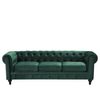 Sofá De Terciopelo Verde Chesterfield