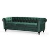 Sofá De Terciopelo Verde Chesterfield