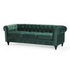 Sofá De Terciopelo Verde Chesterfield