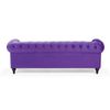 Sofá De Terciopelo Violeta Chesterfield