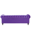 Sofá De Terciopelo Violeta Chesterfield