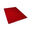 Alfombra De Pelo Largo Roja 160 X 230 Cm Moderna Demre - Rojo