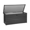 Caja De Almacenamiento Para Exterior De Acero Galvanizado Gris Grafito 400l Cebrosa - Gris