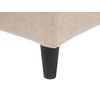 Funda Reemplazable En Tela Beige Para Cama 160 X 200 Cm Desmontable Lavable Fitou - Beige