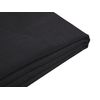 Funda Reemplazable En Tela Negra Para Cama 160 X 200 Cm Desmontable Lavable Fitou - Negro