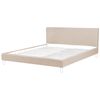 Funda Reemplazable En Tela Beige Para Cama 180 X 200 Cm Desmontable Lavable Fitou - Beige