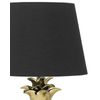 Lámpara De Mesa Decorativa Dorada Con Base Brillante De Cerámica Negra Pantalla De Poliéster Con Forma De Piña Diseño Ecléctico Pineapple - Negro